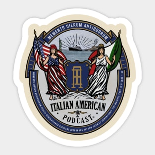 Italian American Coat of Arms Sticker